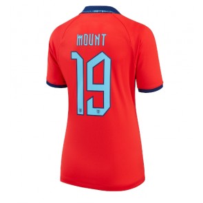 Lacne Ženy Futbalové dres Anglicko Mason Mount #19 MS 2022 Krátky Rukáv - Preč
